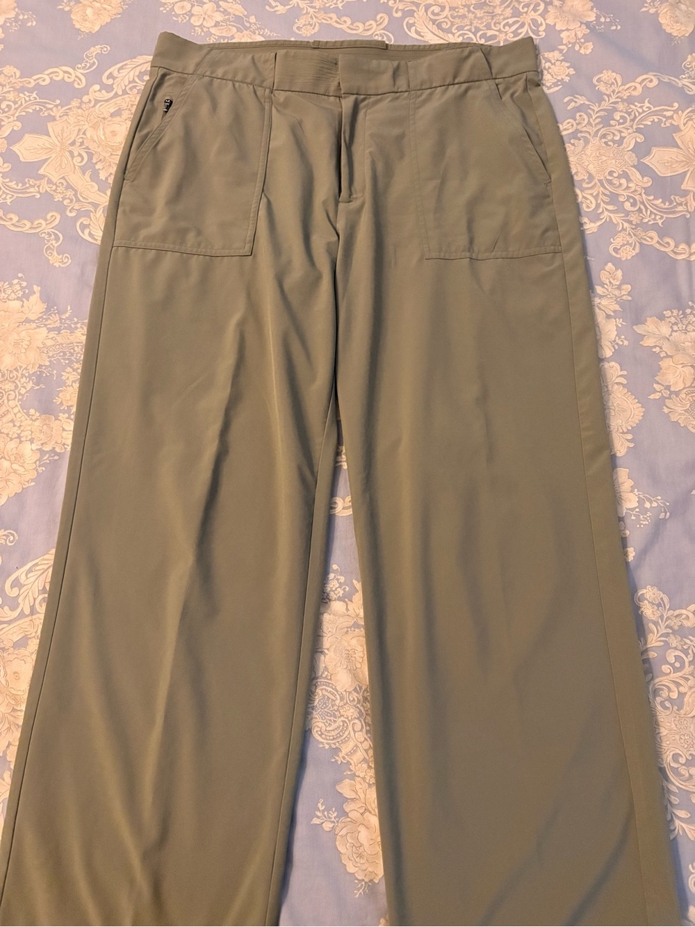 Athleta woman’s pants, Olive Green Wide-Leg Chinos